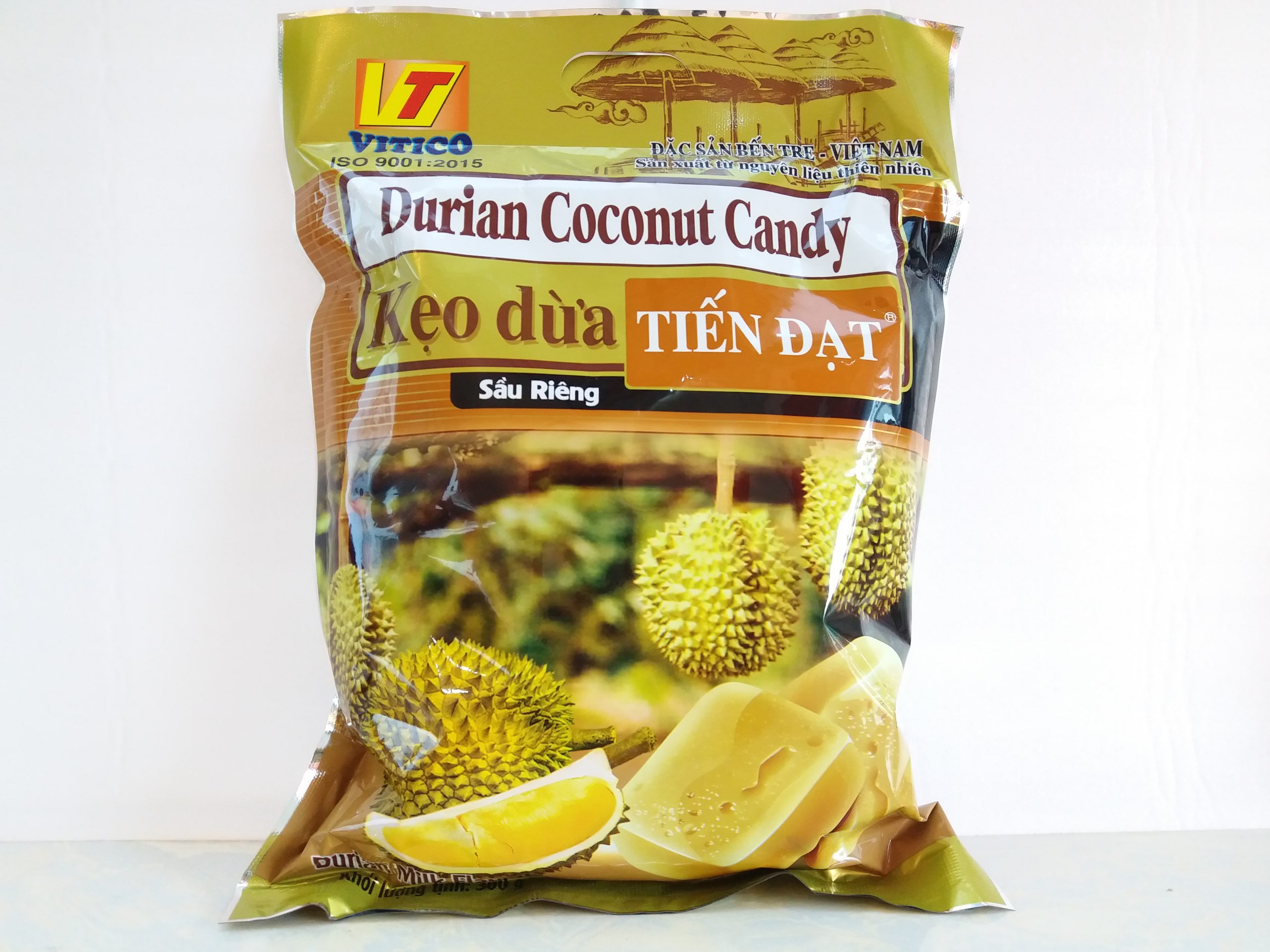 KẸO DỪA GÓI VỊ SẦU RIÊNG (XK) 300G