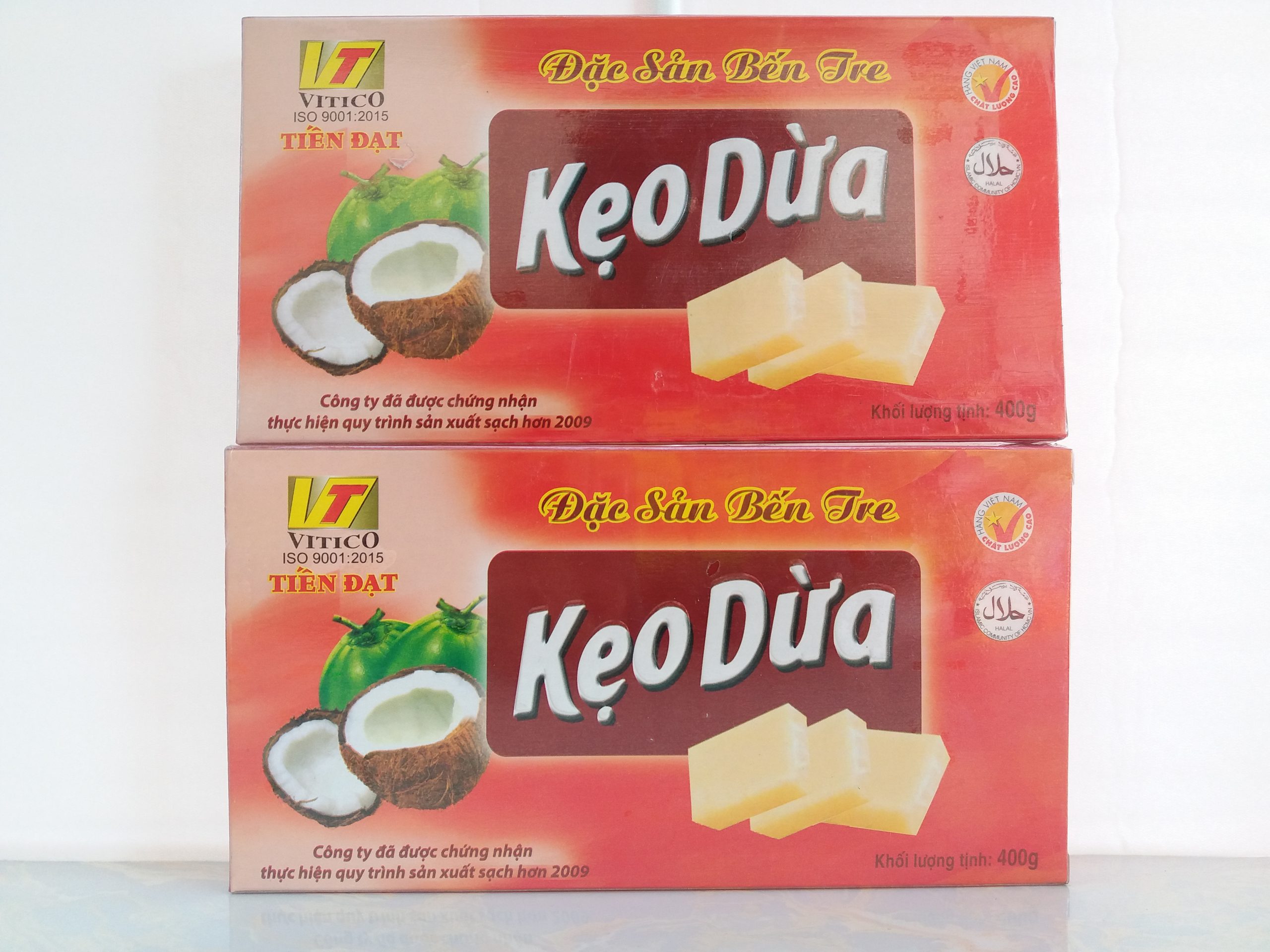 KẸO DỪA HỘP VỊ NGUYÊN CHẤT 400G